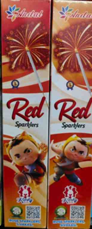 12 CM RED SPARKLER (10Pcs)