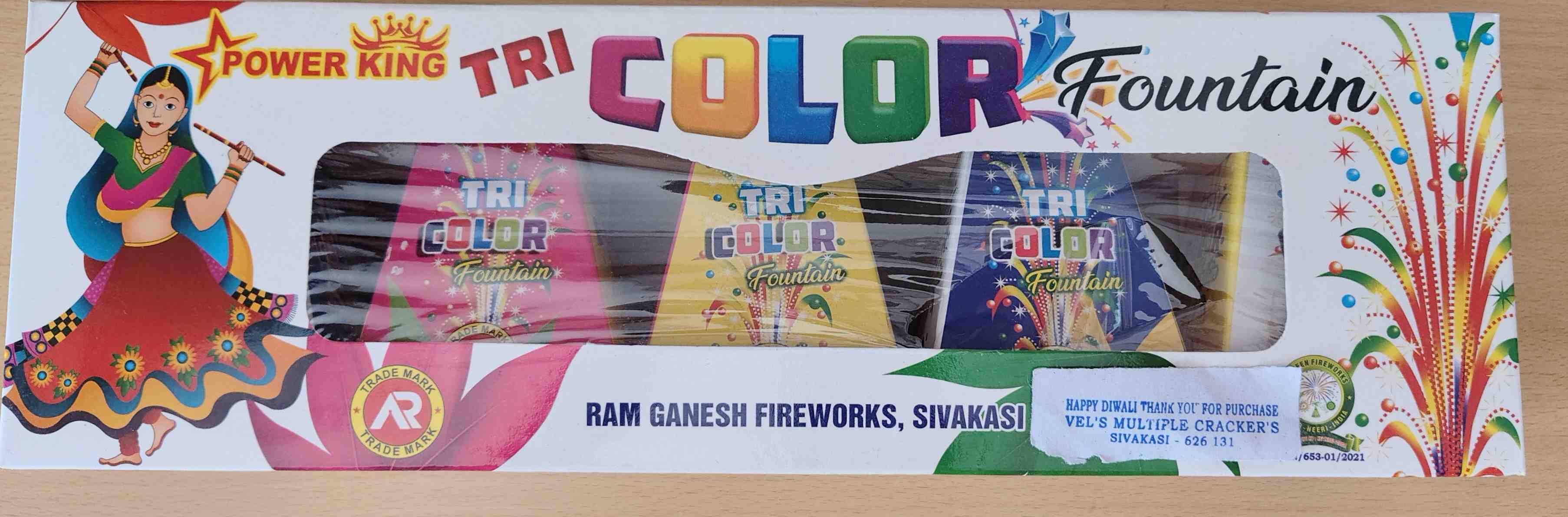 TRI COLOR FOUNTAIN (5Pcs)